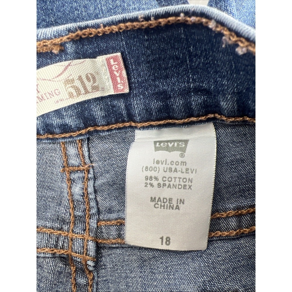 Levi's‎ 512 Perfectly Slimming Boot Cut Jeans Women's 18 S/C High Rise Cotton - Picture 9 of 12